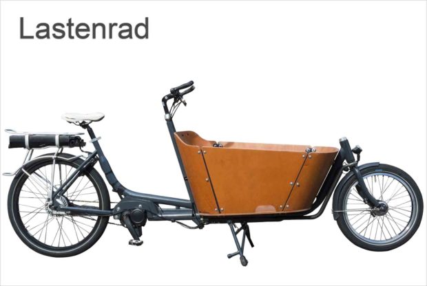 Lastenrad mit Elektroantrieb