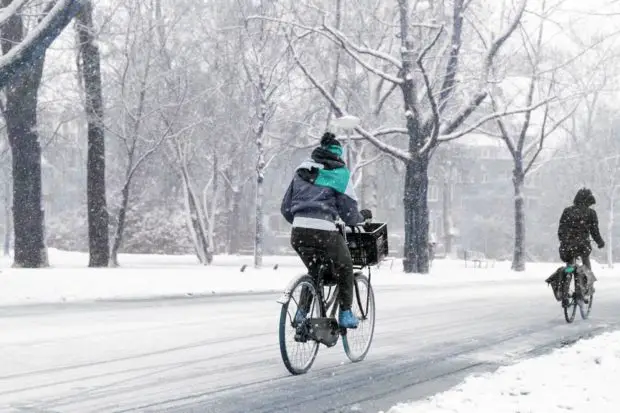 Fahrradfahren im Winter